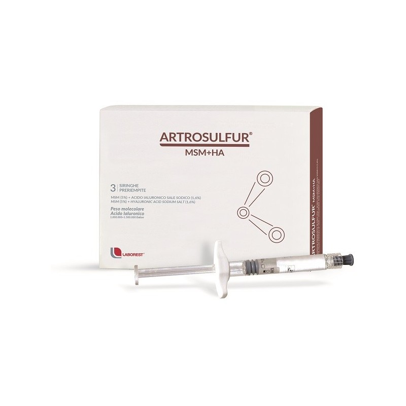 Artrosulfur msm+ha siringhe preriempite intra-articolari acido ialuronico 2 ml
