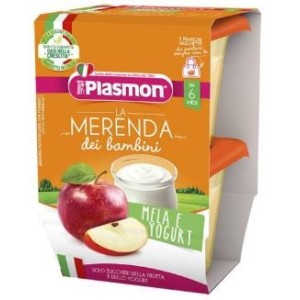 Plasmon la merenda dei bambini sapori di natura mela yogurtasettico 2 x 120 g