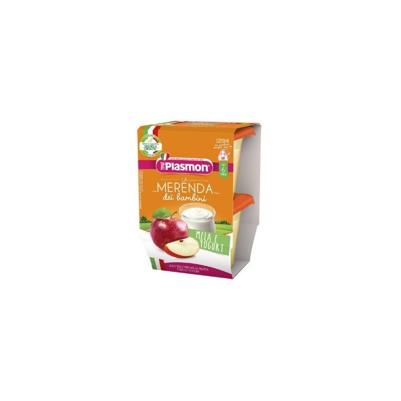 Plasmon la merenda dei bambini sapori di natura mela yogurtasettico 2 x 120 g