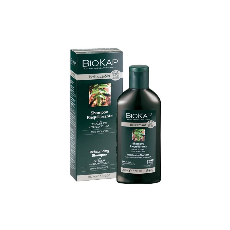 Biokap bellezza bio shampoo riequilibrante cosmos ecocert 200 ml biosline