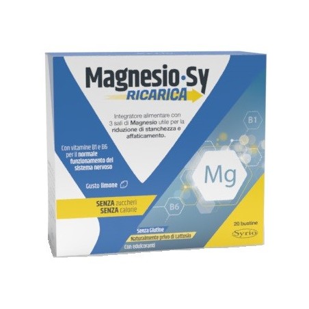 Magnesio sy ricarica 20 bustine Magnesio sy ricarica 20 bustine