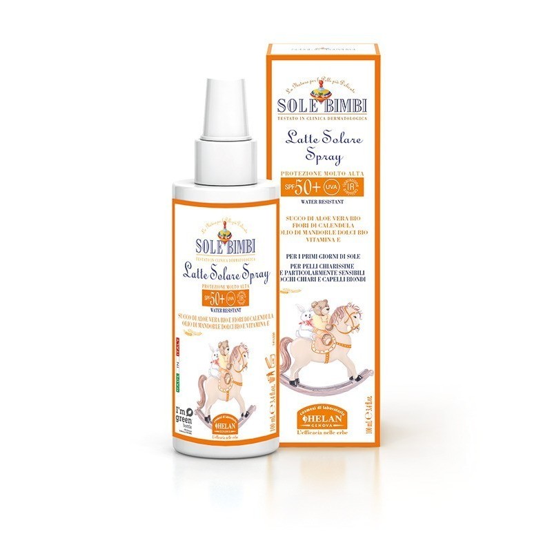 Sole bimbi latte solare spray spf50+ 100 ml Sole bimbi latte solare spray spf50+ 100 ml