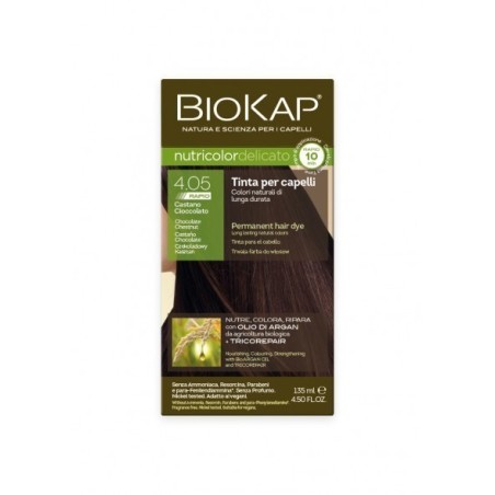 Biokap nutricolor delicato rapid 4,05 castano cioccolato 135ml
