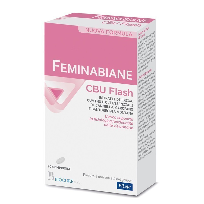 Feminabiane cbu flash 20 compresse nuova formula Feminabiane cbu flash 20 compresse nuova formula