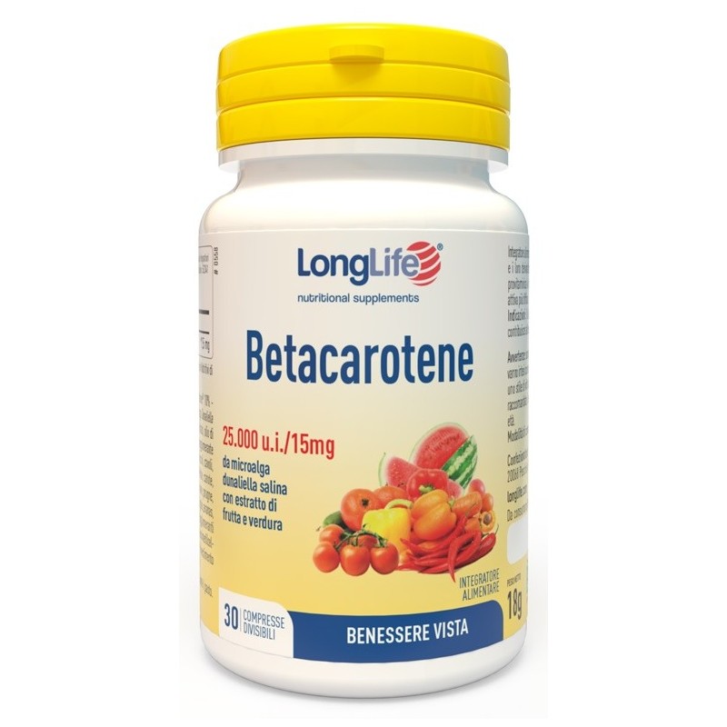Longlife betacarotene 25000 ui 30 compresse