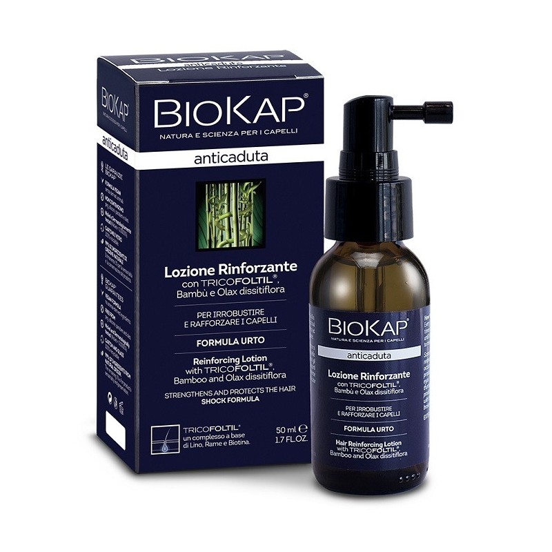 Biokap lozione rinforzante anticaduta con tricofoltil nuovaformula 50 ml