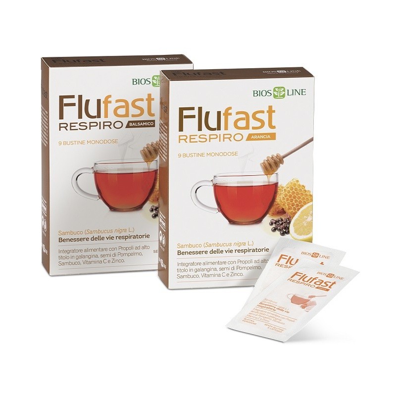 Apix propoli flufast respiro arancia 9 buste biosline