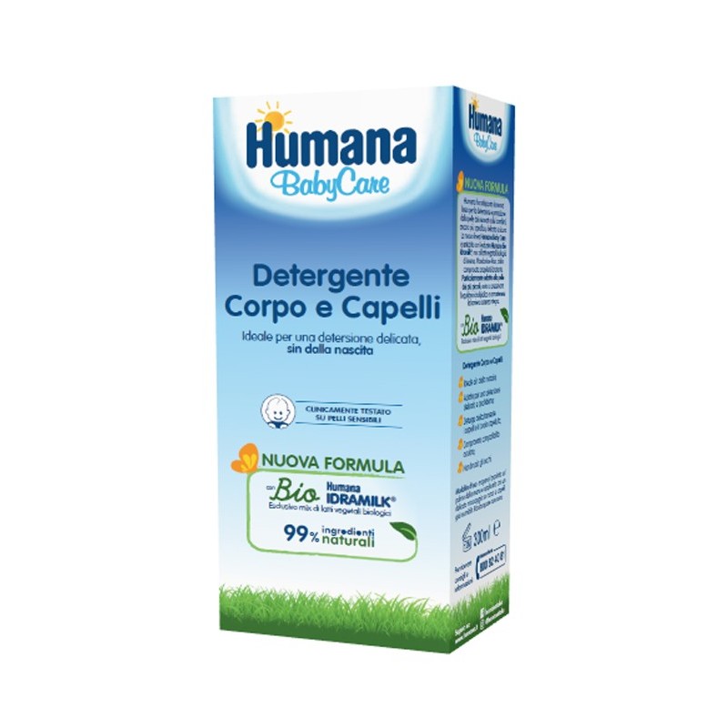 Humana baby care detergente corpo&capelli 300 ml