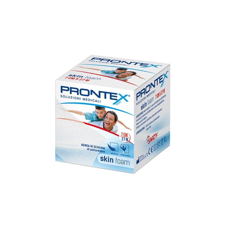 Benda in schiuma prontex skin foam m 27 x 7 cm bianco