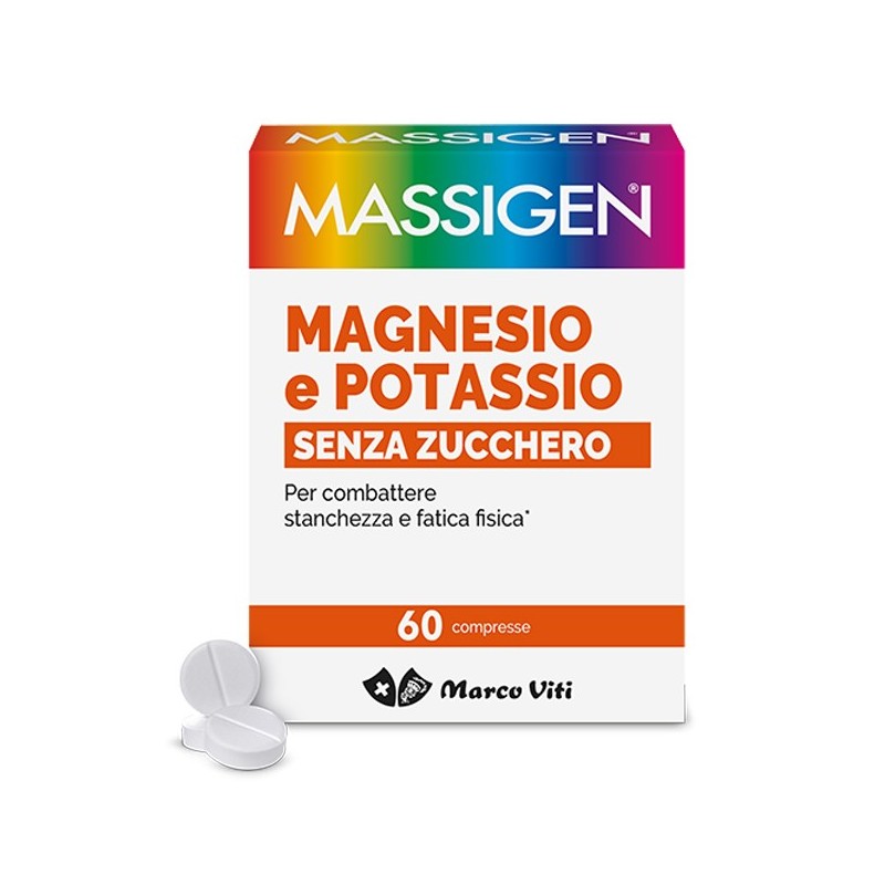Massigen magnesio potassio senza zuccheri 60 compresse