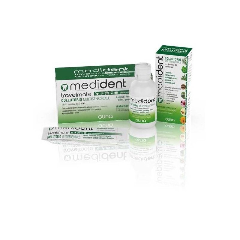 Medident travelmate collutorio multisensoriale 15 stick da 10 ml