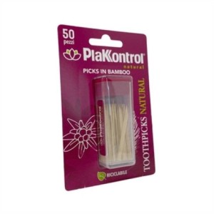 Plakkontrol natural kontrol toothpicks 50 pezzi
