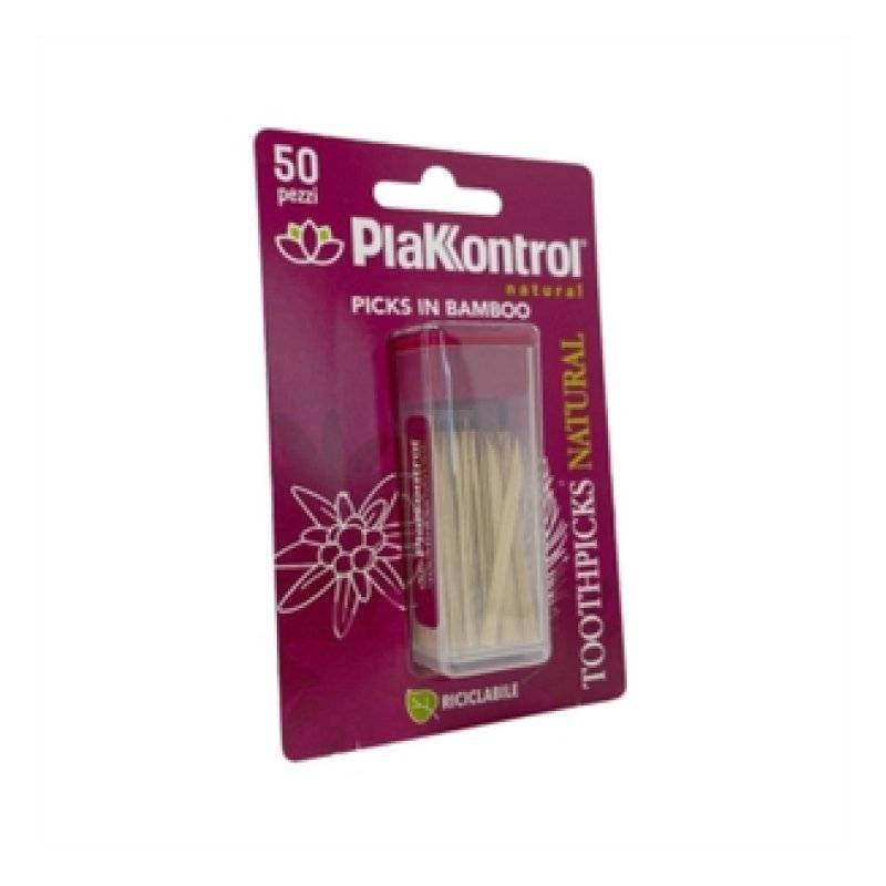 Plakkontrol natural kontrol toothpicks 50 pezzi