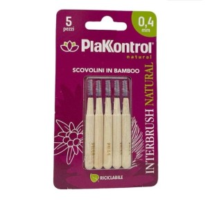 Plakkontrol natural kontrol interbrush 0,4mm 5 pezzi