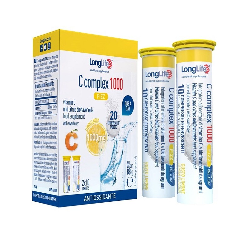 Longlife c complex 1000 fizz 20 compresse effervescenti