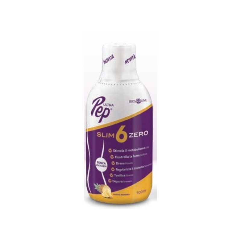 Ultra pep slim 6 zero ananas 500 ml biosline