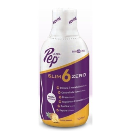 Ultra pep slim 6 zero ananas 500 ml biosline