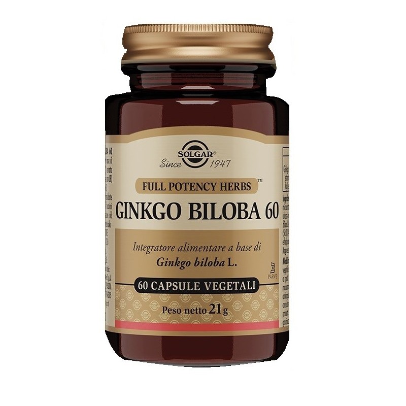 Ginkgo biloba 60 60 capsule vegetali