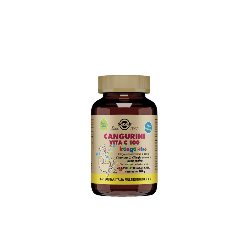Cangurini vita c 100 90 tavolette masticabili Cangurini vita c 100 90 tavolette masticabili