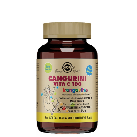 Cangurini vita c 100 90 tavolette masticabili Cangurini vita c 100 90 tavolette masticabili