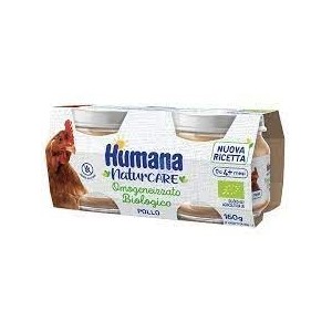 Humana omogeneizzato pollo biologico 2 pezzi 80 g