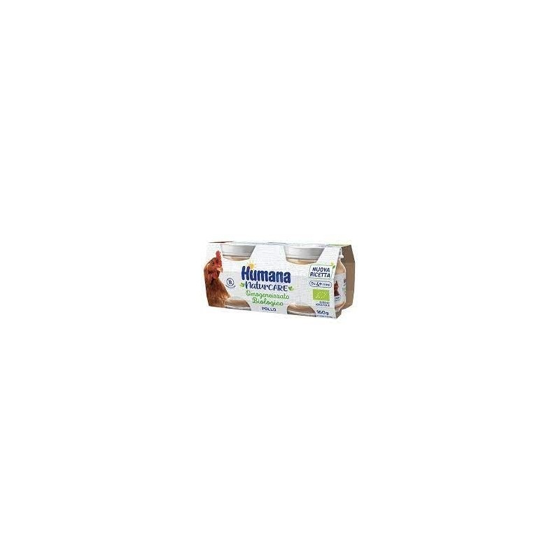 Humana omogeneizzato pollo biologico 2 pezzi 80 g