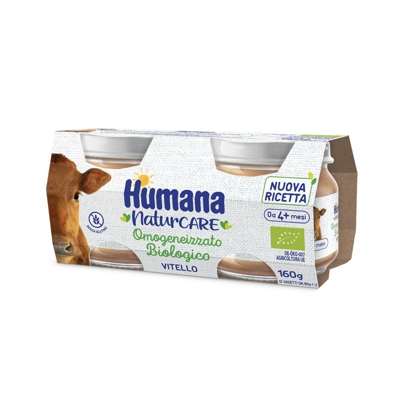 Humana omogeneizzato vitello biologico 2 pezzi 80 g Humana omogeneizzato vitello biologico 2 pezzi 80 g