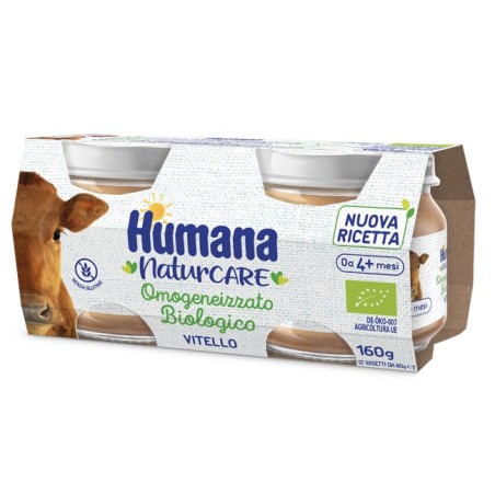 Humana omogeneizzato vitello biologico 2 pezzi 80 g Humana omogeneizzato vitello biologico 2 pezzi 80 g