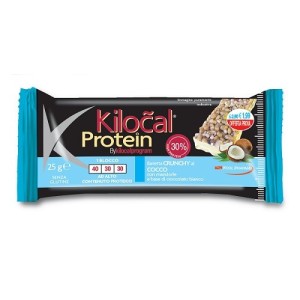 Kilocal protein barretta cioccolato bianco cocco 25 g