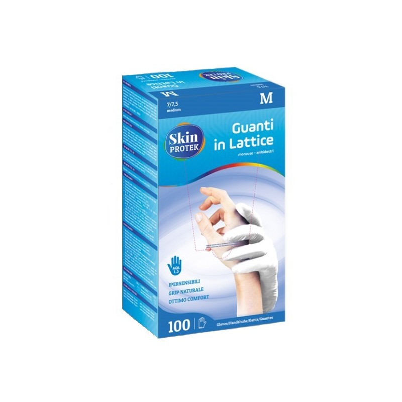 Skin protek guanto latt mon m