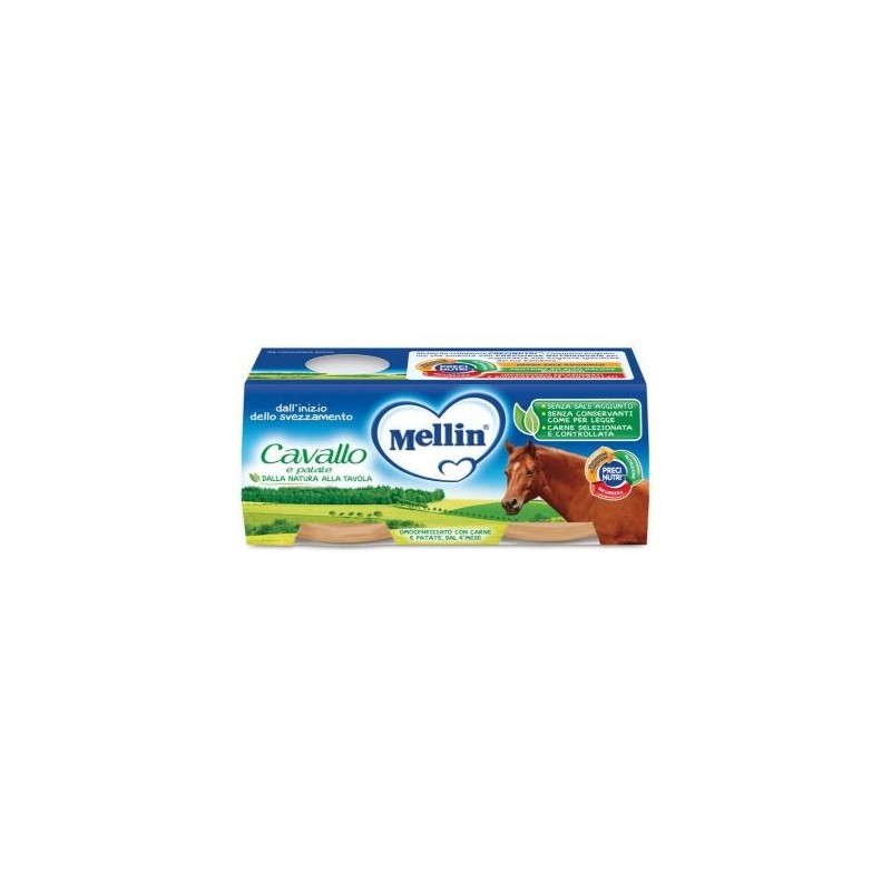 Mellin omogeneizzato cavallo e patate 2 x 80 g