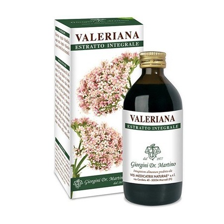 Valeriana estratto integrale 200 ml Valeriana estratto integrale 200 ml