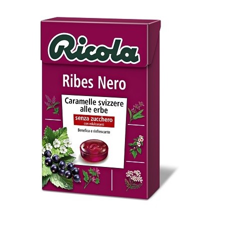Ricola ribes nero senza zucchero 50 g