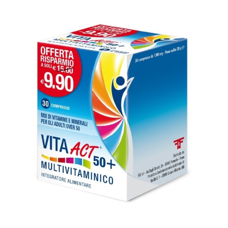 Vita act 50+ multivitaminico 30 compresse
