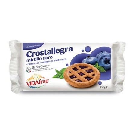 Vidafree crostallegra mirtillo nero 180 g