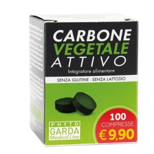 Carbone vegetale attivo 100 compresse