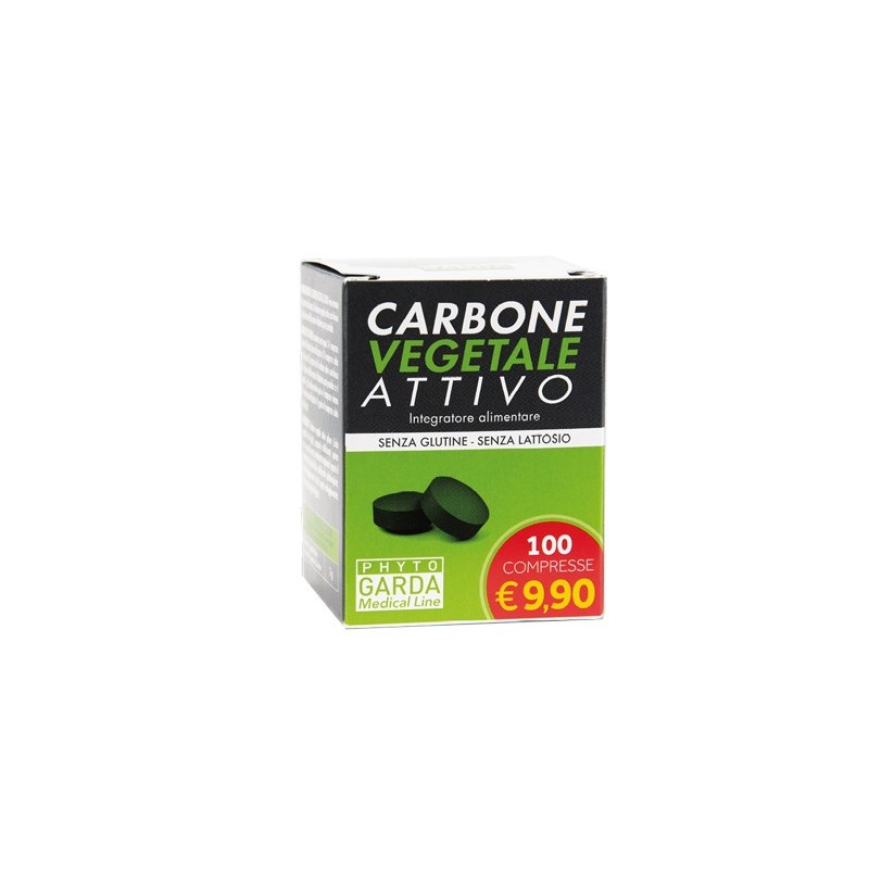 Carbone vegetale attivo 100 compresse
