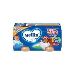 Mellin omogeneizzato pollo vitello con verdure 2 x 80 g