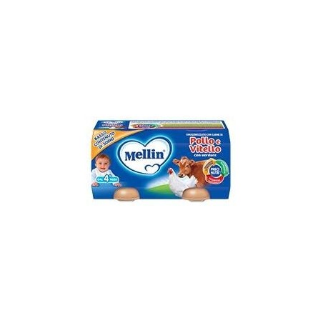 Mellin omogeneizzato pollo vitello con verdure 2 x 80 g