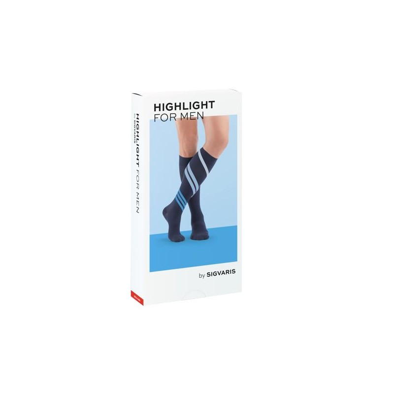 Sigvaris highlight men gambaletto normale punta chiusa marine s