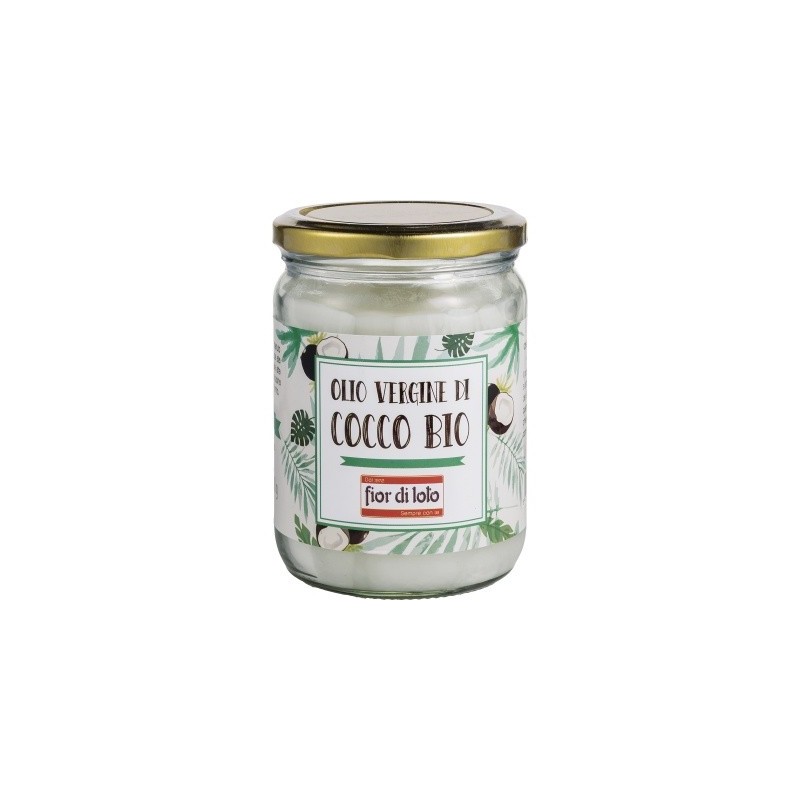 Fior di loto olio vergine di cocco bio 450 ml Fior di loto olio vergine di cocco bio 450 ml