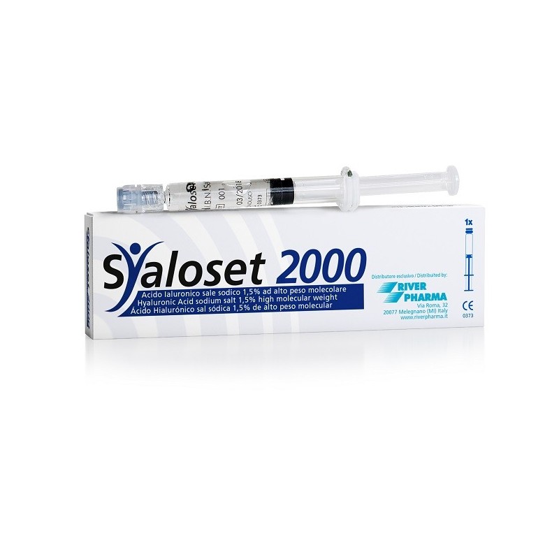 Siringa intra-articolare syaloset 2000 acido ialuronico 1,5%2 ml 1 pezzo Siringa intra-articolare syaloset 2000 acido ialuronico 1,5%2 ml 1 pezzo