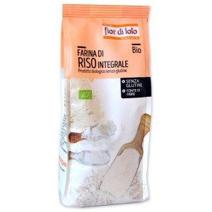 Farina riso integrale senza glutine bio 375 g
