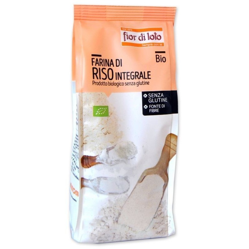 Farina riso integrale senza glutine bio 375 g Farina riso integrale senza glutine bio 375 g