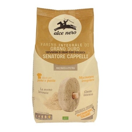 Farina integrale senatore cappelli bio macinata a pietra 500g