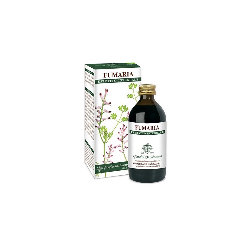 Fumaria estratto integrale 200 ml Fumaria estratto integrale 200 ml