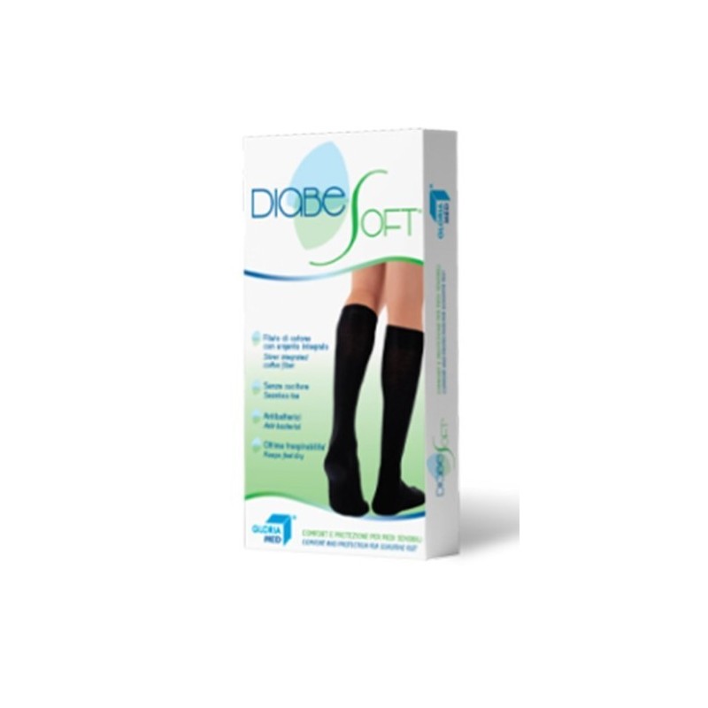 Diabesoft calzino beige misura l 1 paio