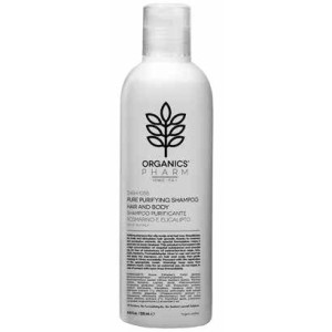 Organics pharm pure purifying shampoo hair & body rosemary and eucalyptus 250 ml