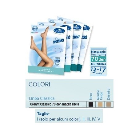 Sauber collant 70 denari maglia liscia nero 3 linea classica Sauber collant 70 denari maglia liscia nero 3 linea classica