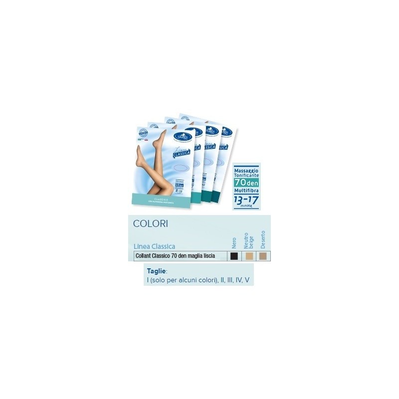 Sauber collant 70 denari maglia liscia n beig 2 linea classica